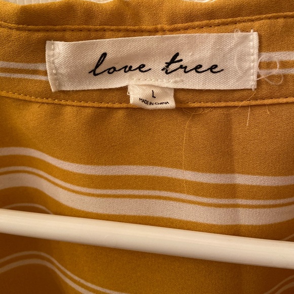 Yellow striped crop top - Picture 2 of 2